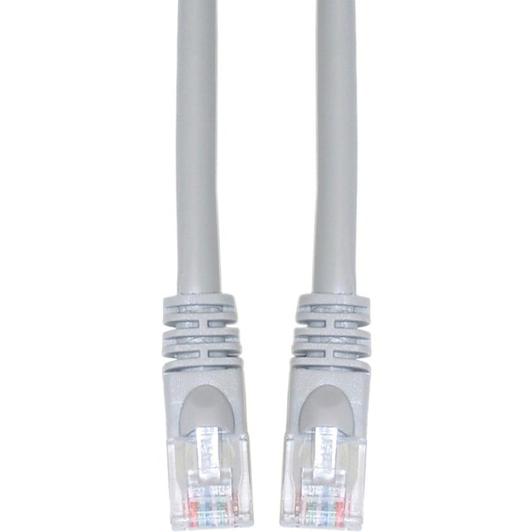Cable Wholesale Cat5e Gray Copper Ethernet Patch Cable, Snagless/Molded Boot, POE Compliant, 30 foot 10X6-02130 - main