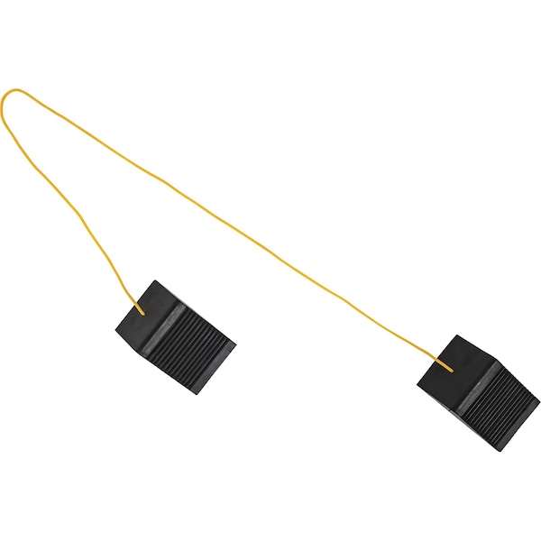 Buyers Products Wheel Chock, 3 In H, Black, Rubber WC35225 - main