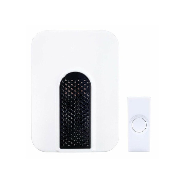 Heath Zenith Plug-In Door Chime Kit Black/White Plastic Wireless Black/White 18000083 - main