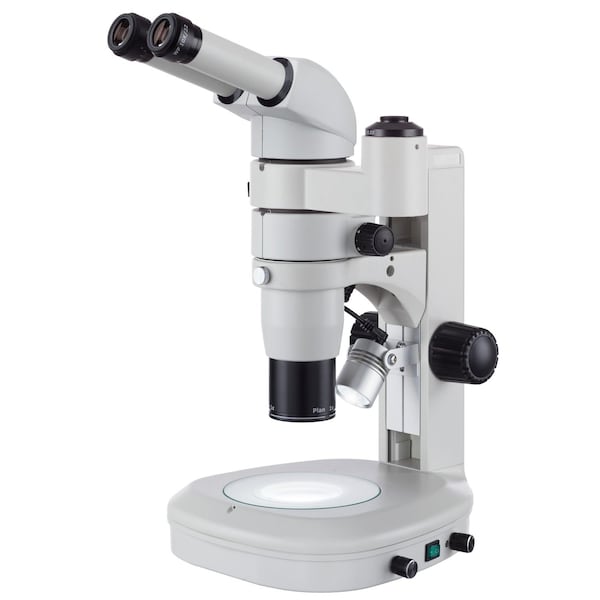 Amscope PM230 Zoom Trinocular Stereo Microscope 8X-80X on Track Stand w/Common Main ObjectiveCMO and Dual PM230T - main