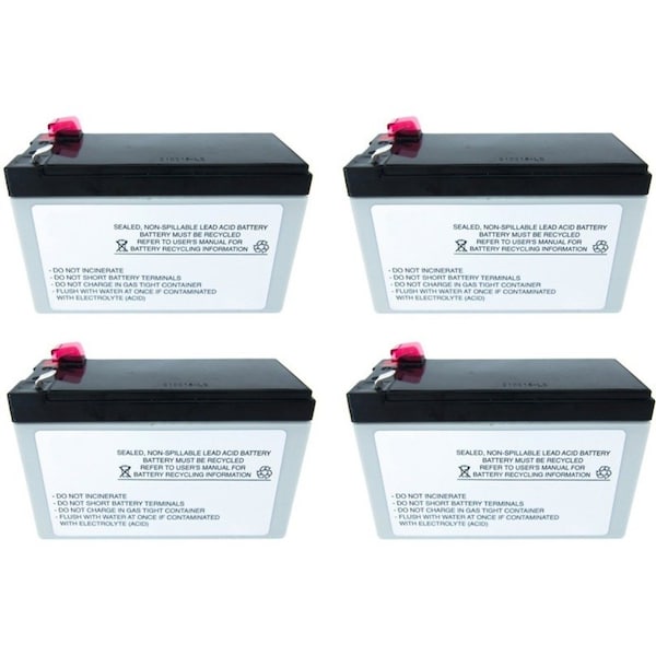 Battery Technology REPLACEMENT DEEP CYCLE RECHARGEABLE BATTERY LEAD ACID BATTERY 12V12A 4 PACK SP12-9-T2-4PK-BTI - main
