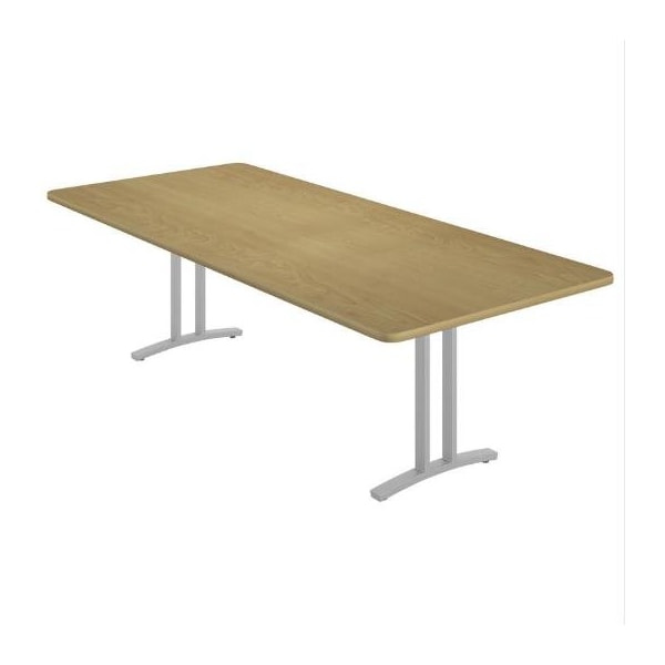 Correll Rectangle Modern Design Conference Table, 96 in W, Particleboard Top, Fusion Maple CC4296R-16-14-16 - main