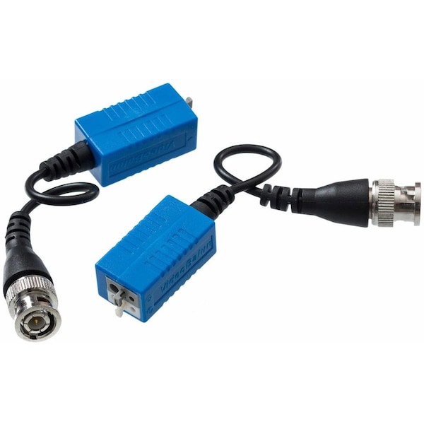 Gem By Triplett Video Balun w/BNC Pigtail, Blue, PK2 HDB-RJPT2 - main