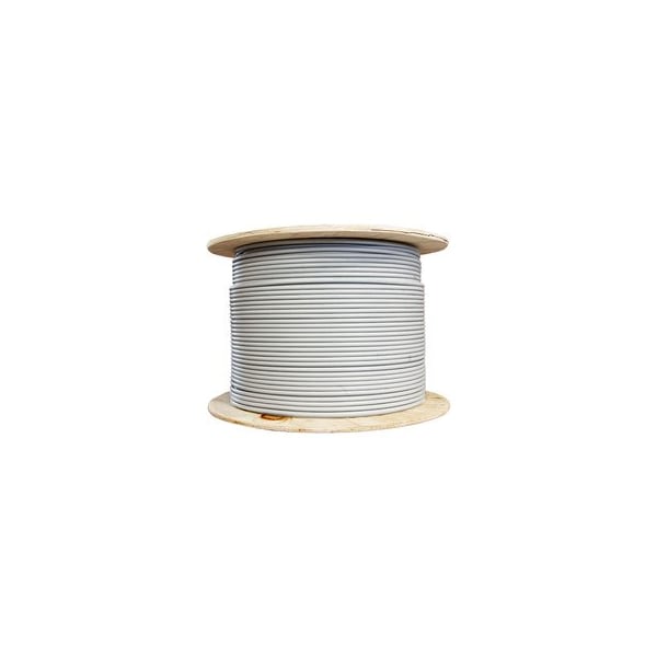 Cable Wholesale Shielded Cat6 Ethernet Cable, F/UTP, Solid 23 AWG Copper, POE Compliant, Gray, Spool, 1000 foot 10X8-521NH - main