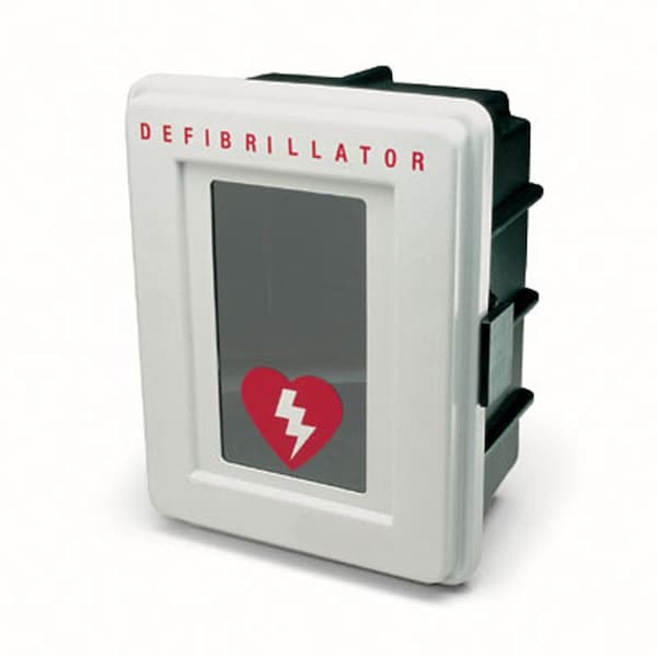 First Voice Universal Plastic Weather Resistant Wall Mount AED Cabinet - No Alarm TS4400-D - main