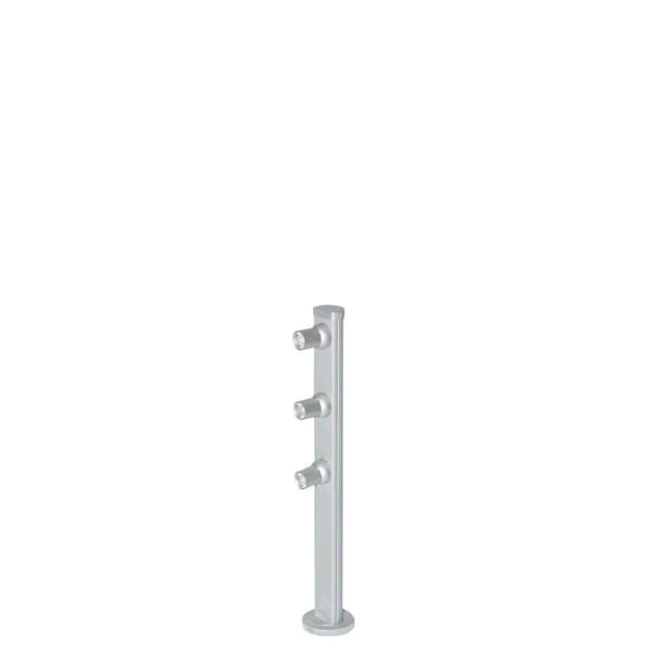 Gorgeousglow Mizar 8 in. Vertical Pole 5.4W - Silver GO3001245 - main