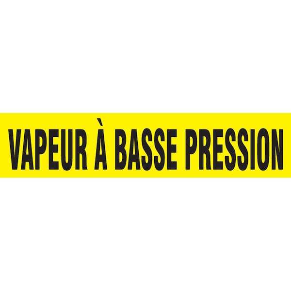 Accuform FRENCH PIPE MARKER VAPEUR BASSE CRPK499STB - main