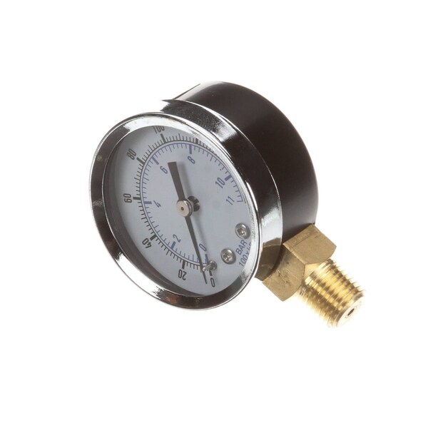 Multiplex Gauge, 0-160 PSI, 1/4in NPT. Botton Mount 00683111 - main