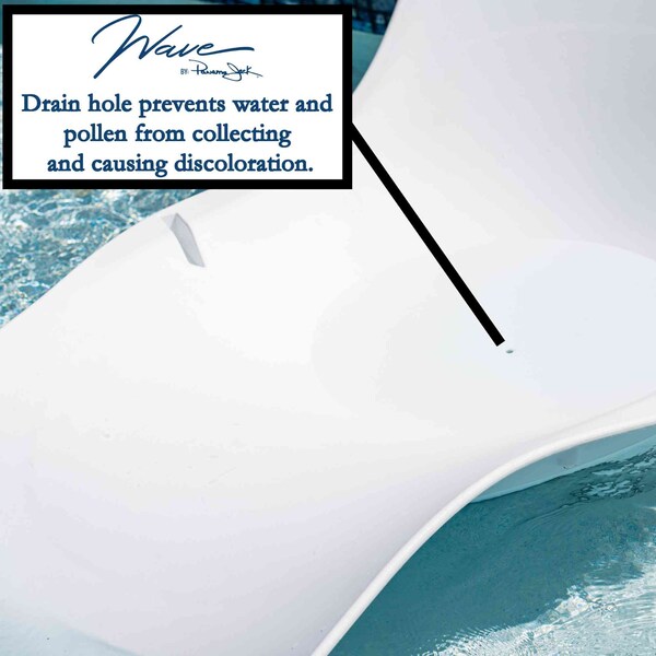 Panama Jack Outdoor Panama Jack Set of 4 Wave In-Pool Chaise Lounger PJO-5300-WHT-4CL - main