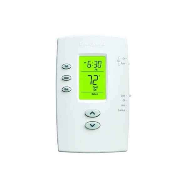 Honeywell Home Low Voltage Thermostat, 5-2 Programs, 2 H, 1 C, Hardwired/Battery, 20/30VAC TH2210DV1006/U - main