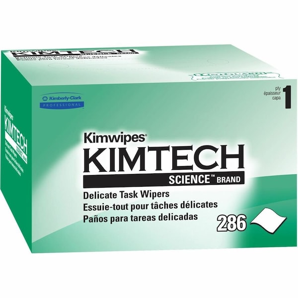 Kimtech Kimwipes Delicate Task Kimtech Science Wipers 34155 White 1-Ply 60 Pop-Up, PK60 34155 - main