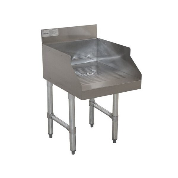 Advance Tabco Stainless Underbar Recessed Drainboard SL-GS-18 - main