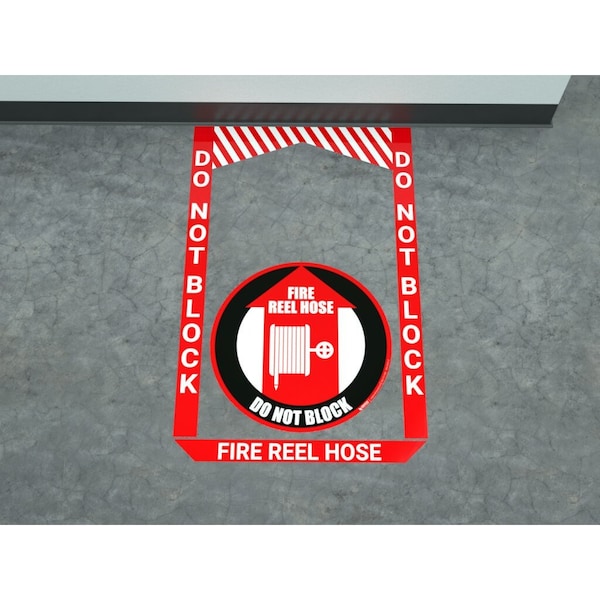 Creative Safety Supply Floor Sign Bundle, 38.5 in Height, 48 in Width FS44010-16-48 - main