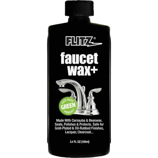Flitz 3.4 Oz. Faucet Wax Metal Polish PW 02634 - main