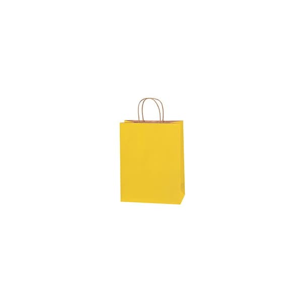 Bubblefast 250-10 x 5 x 13'' Yellow Tinted Shopping Bags, 250PK BFBGS117Y - main