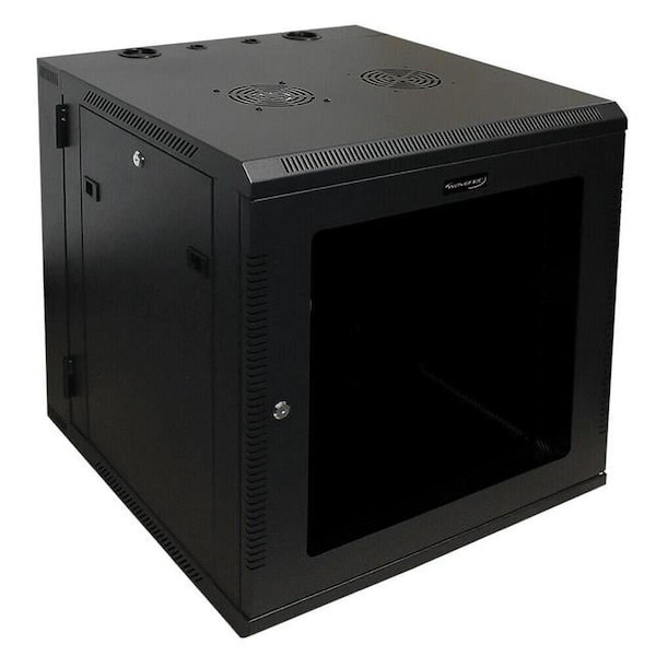 Wavenet 24 in. 12U Server Wall Mount Cabinet, Black 3007-N - main