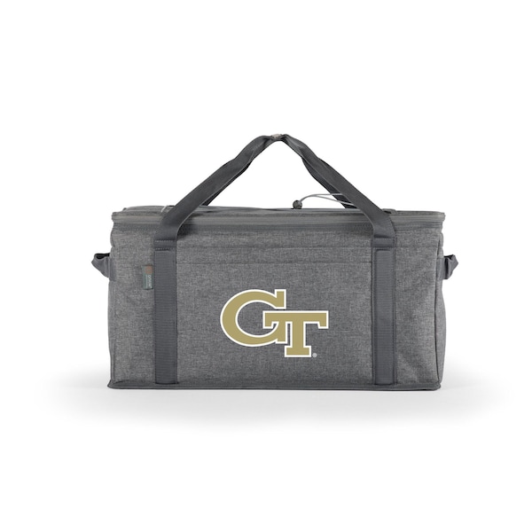 Picnic Time Family Of Brands NCAA Georgia Tech Yellow Jackets 64 Can Collapsible Cooler, Large Insulated Soft Cooler Bag 716-00-105-194-0 - main