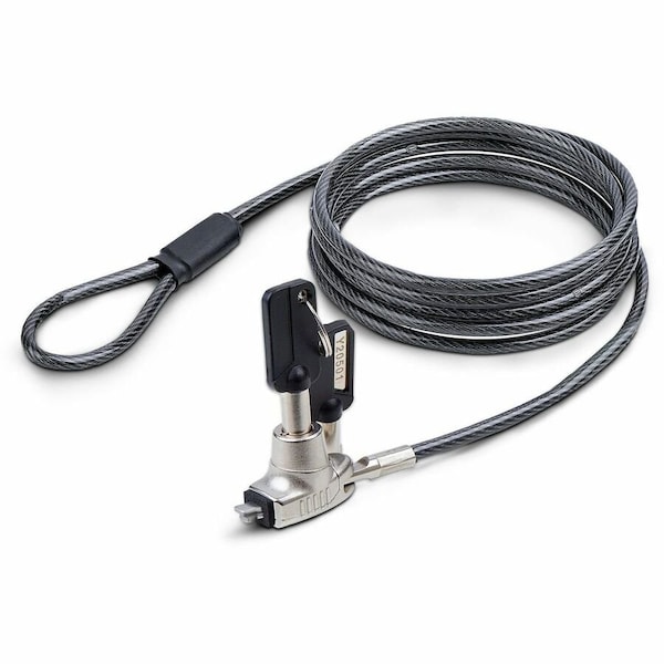 Startech.Com SLIM LOCK NOBLE WEDGE® COMPATIBLE, 5FT (1.5M) LOCKING CABLE, DESK ANTI-THEFT SNBLK-LAPTOP-LOCK - main
