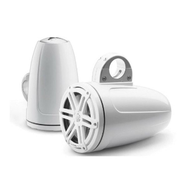 Jl Audio 7.7in Tower Speakers, Gloss White Encl., Gloss White Sport Grille, 93538, 010-03269-00, 2PK 93538/010-03269-00 - main