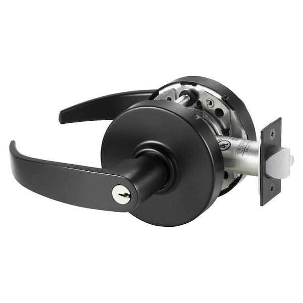 Sargent Grade 1 Storeroom/Closet Cylindrical Lock, P Lever, L Rose, Conventional Cylinder, Black Suede Fini 10XG04 LP BSP - main