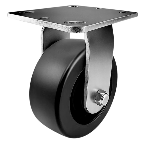 Hyw Products Heavy Duty Caster 5in Plastic Wheel, Rigid 40-50R-A1-HP - main