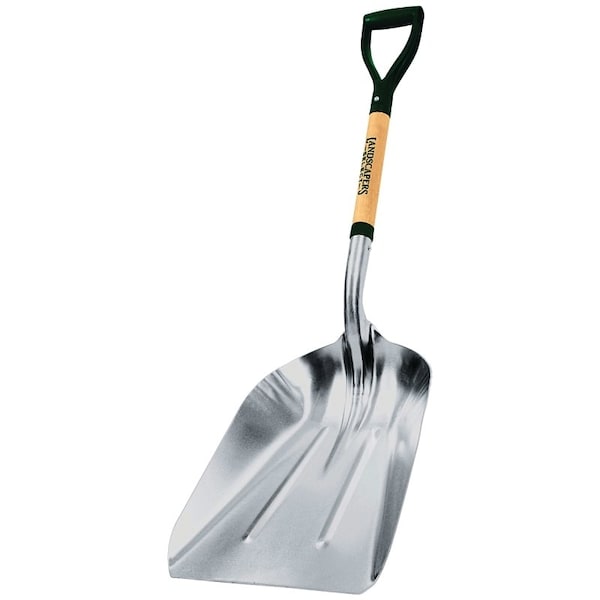 Landscapers Select 34605 Scoop Shovel, Aluminum Blade, Wood Handle, D-Shaped Handle 34915 - main