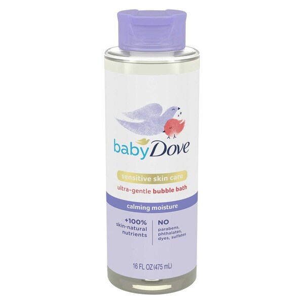 Baby Dove Sensitive Skin Care Calming Moisture Ultra-Gentle Bubble Bath, 16 Ounce, 4PK 69982151 - main