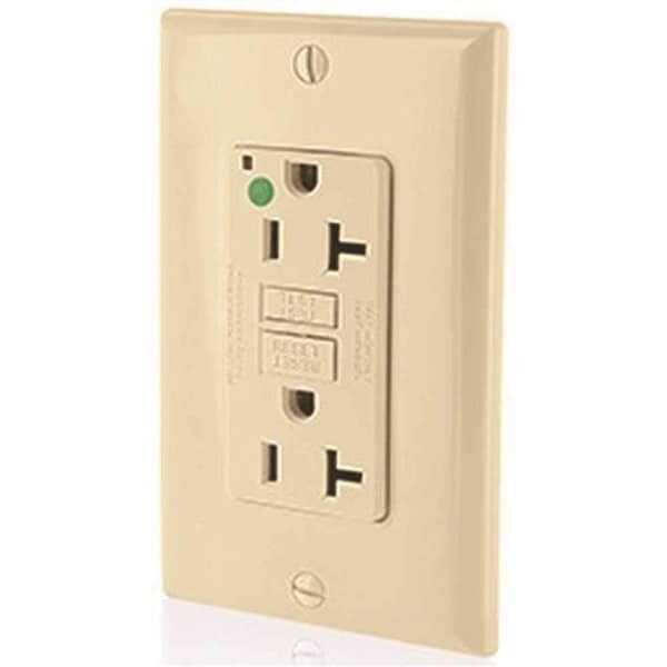 Leviton 20 Amp SmartlockPro GFCI Receptacle/Outlet, Hospital Grade GFNT2-HGI - main