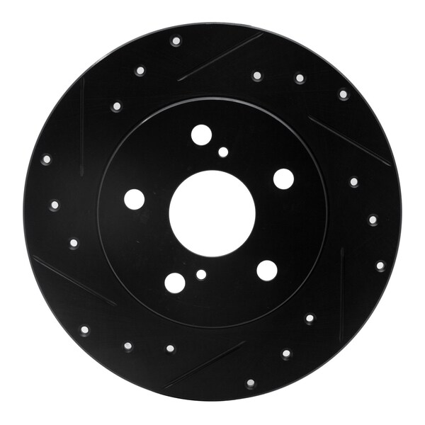 Dynamic Friction Co DFC Brake Rotor - Drilled and Slotted - Black 633-76082L - main