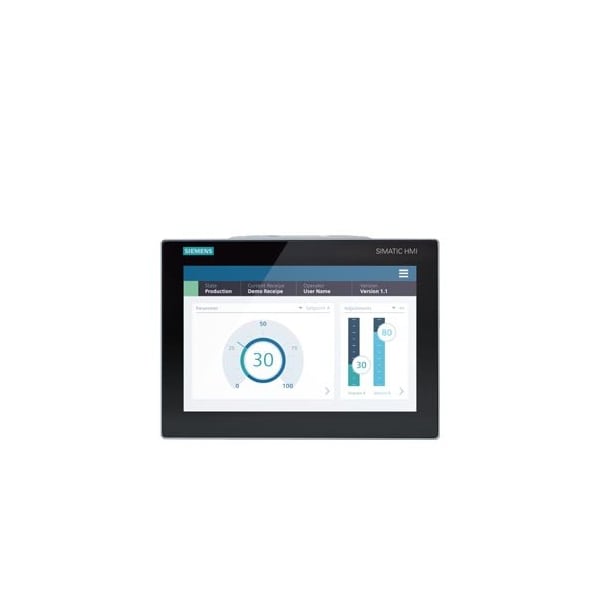 Siemens SIMATIC HMI MTP1200 PRO for support arm expandable round pipe and 6AV2128-3MB27-0BX0 - main