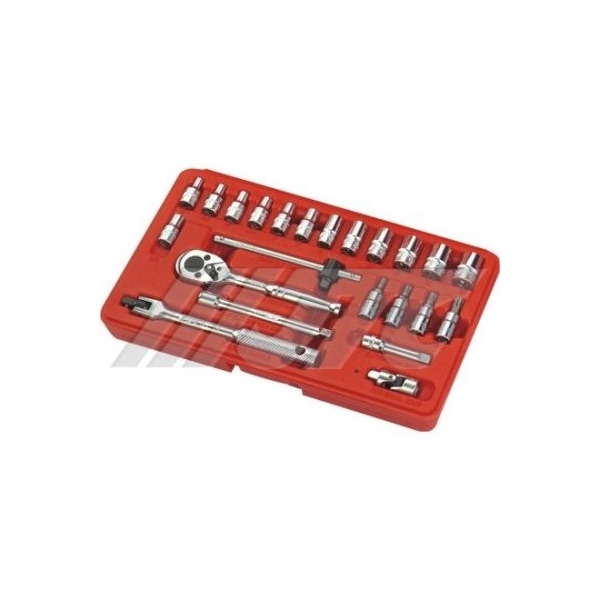 Jtc Auto Tools Complete 1/4 in Drive Socket Set, 23 Pieces, 6-Point H223B - main