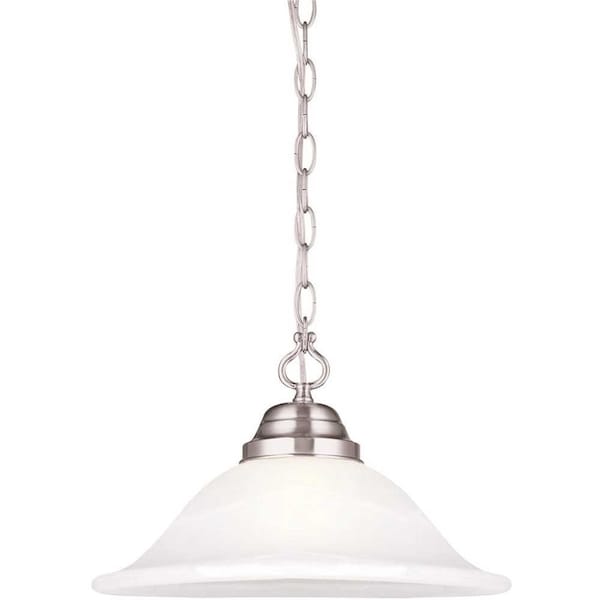 Design House Millbridge 1-Light Satin Nickel Swag Light Fixture 517565 - main