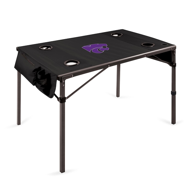 Picnic Time Family Of Brands NCAA Kansas State Wildcats Travel Table Portable Folding Table, Camping Table, Outdoor Table 799-00-179-254-0 - main