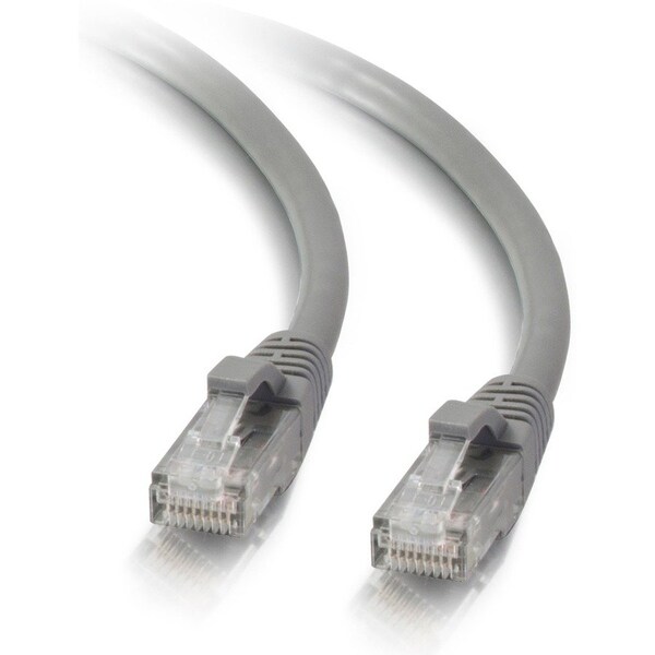 C2G 1FT CAT5E SNAGLESS UNSHIELDED UTP ETHERNET NETWORK PATCH CABLE - GRAY 24814 - main