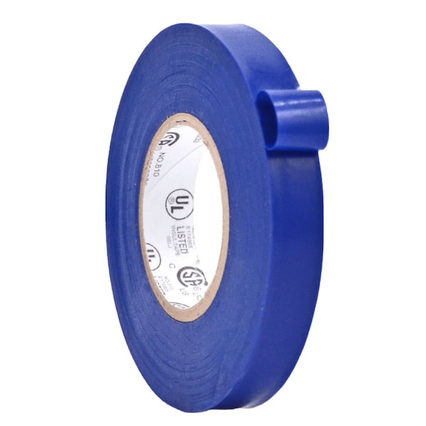 Wod Tape ETC766MS General Purpose Electrical Tape Blue UL/CSA listed core: 1/2 in. X 66 ft, 192PK WOD ETC766MS-00500-192-66-BLU - main