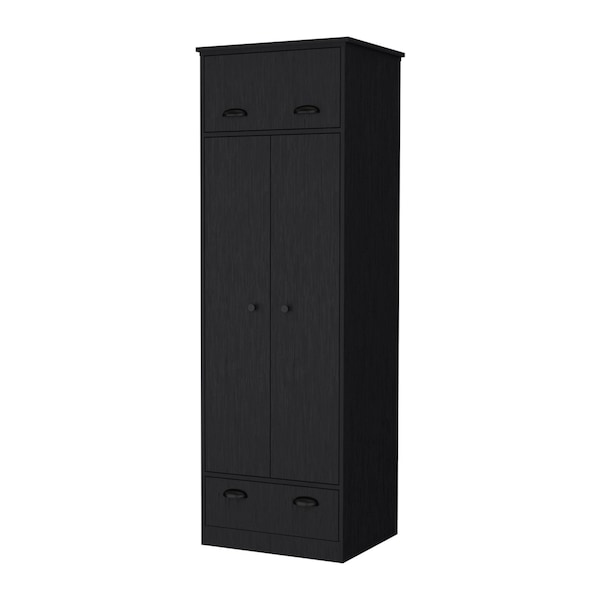 Homeroots 23" Black Drawer Combo Dresser 534919 - main