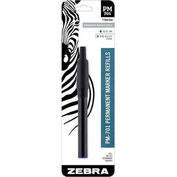 Zebra Pen Zebra Pen PM-701 Refill Blue 1pk - Fine Point - Blue Ink - Cap-off Ink - 1-/ Pack 80121 - main