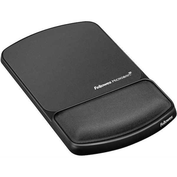 Fellowes Mouse Pad Wrist Support with Microbanreg Protection, Gray FEL9175101 - main