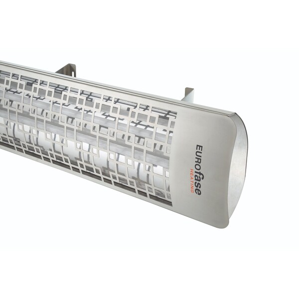 Eurofase SS 39in Dual Element 4000W 240V Heater, Stainless Steel, Brix Decor Plate EF40240S5 - main