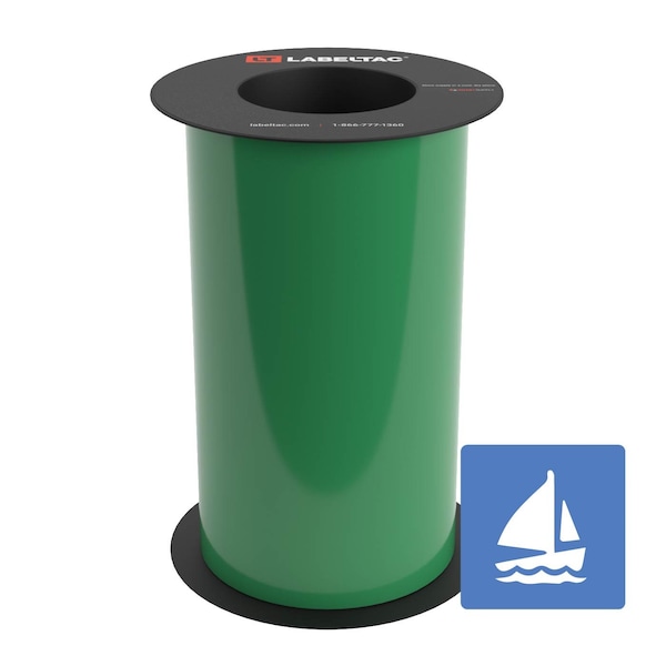 Labeltac Marine Supply 9in x 75ft LT9, Green LT905MN-C - main