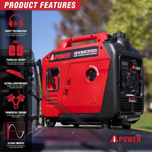 Aipower 2300/1800 Portable Inverter Generator GXS2300i - main