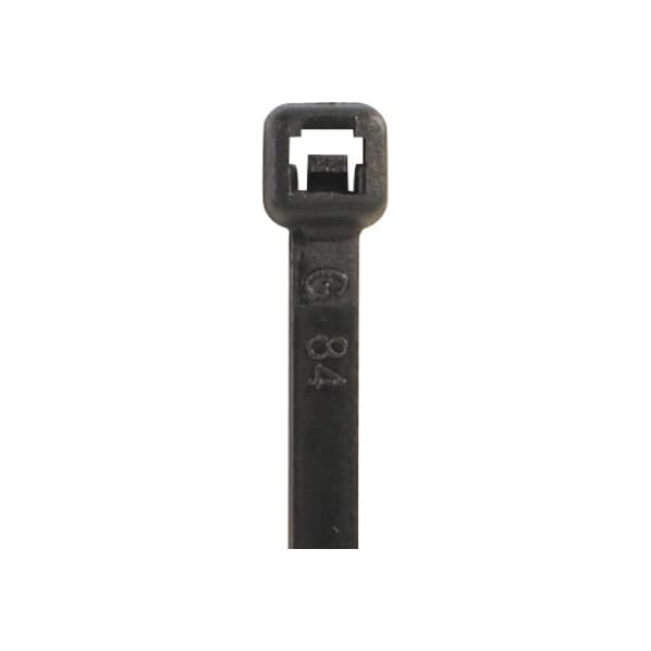 Partners Brand Cable Tie, 7 in L, Black, Nylon, 40 lb Strength, 1000 PK CTUV740 - main