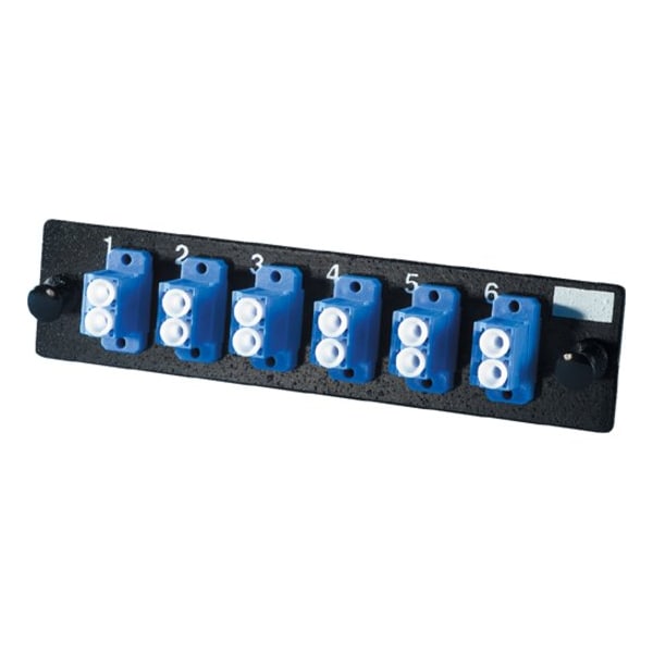 Ortronics 6 PORT PANEL LC DUPLEX SM, LOADED FOR FC SERIES ENCL OFP-LCD12AC - main