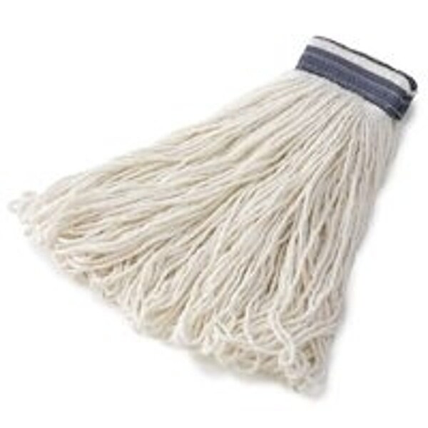 Rubbermaid FGE43800 WH00 Wet Mop Head, 24 oz Capacity, Rayon, Blue/White FGE43800WH00 - main
