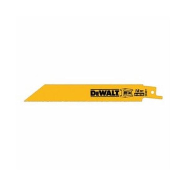 Black+Decker STRAIGHT BACK RECIPROCATING SAW BLADE, 6 IN L X 3/4 IN W, 18, BI-METAL BODY DW4811 - main