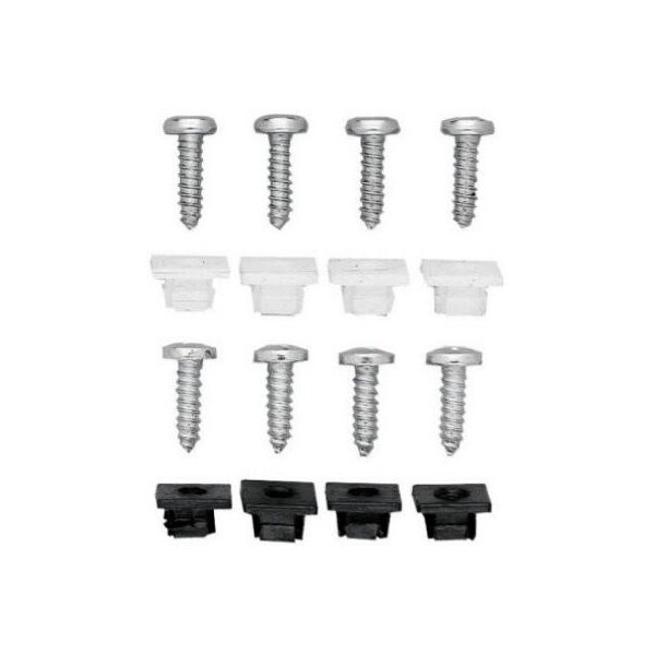Custom Accessories Fastener Licns Blk Set/4 93323 - main