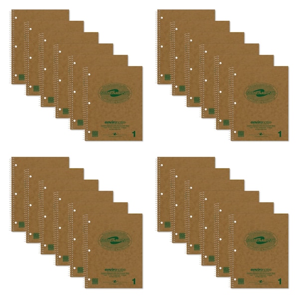 Roaring Spring Recycled 1-Subject Spiral Notebook, PK24 13440CS - main