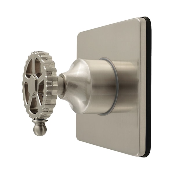 Kingston Brass Single-Handle Six-Way Diverter Valve with Square Trim Kit, Brushed Nickel KS4048CG - main