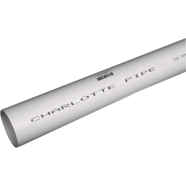 Charlotte Pipe And Foundry 1'' x 2 Ft. Schedule 40 PVC Pressure Pipe Plain End PVC 04010 0200R - main