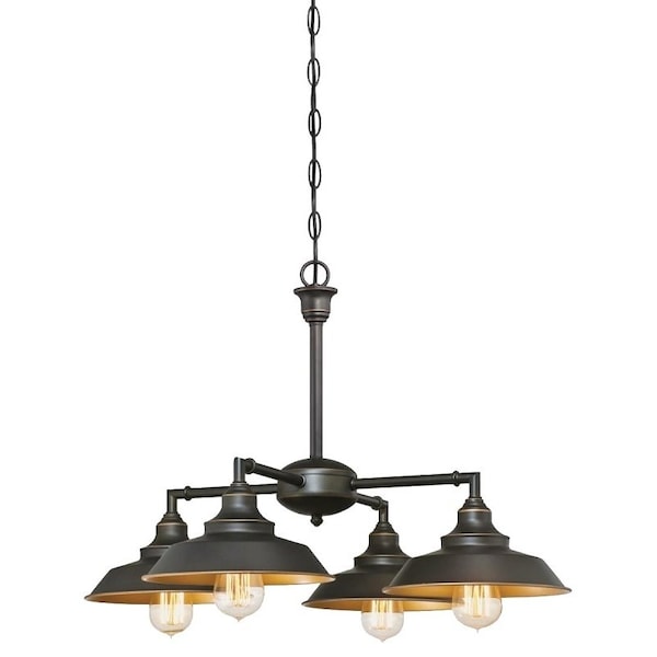 Westinghouse Iron Hill 6345000 Chandelier, 120 V, 60 W Lamp, Incandescent, LED Lamp, ST20 Bulb 63450 - main
